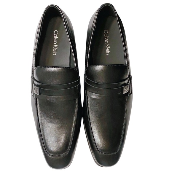 New Calvin Klein Mens Black Slip On Loafers Dress Shoes main image 5